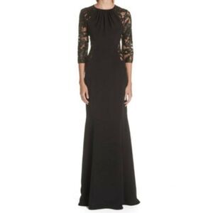 Verdin New York Crepe Silk Trumpet Formal Gown
